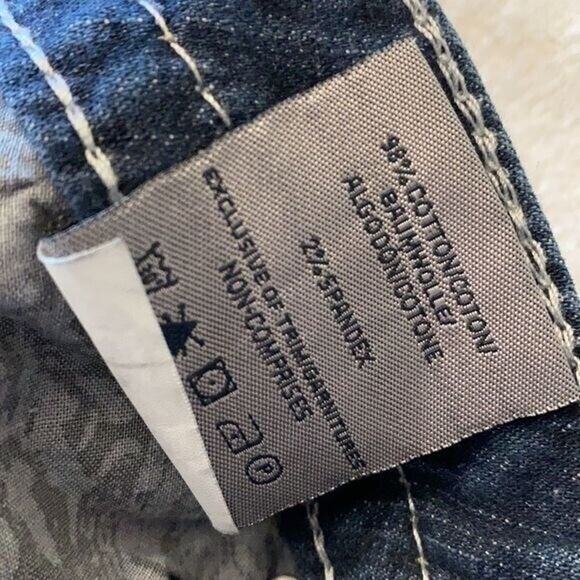 Silver Jeans Womens 28 Blue Aiko Crop Straight Denim Stretch Western - Picture 8 of 9